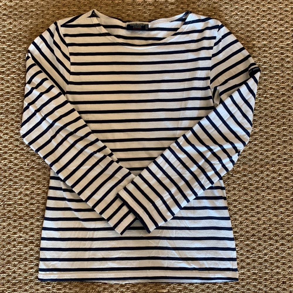 Saint James Neige-Marine Minquiers Modern Long Sleeve Tee